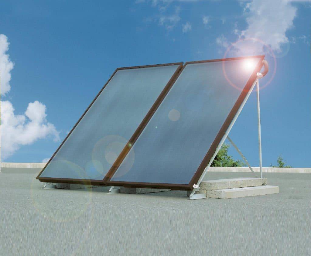 grant solar thermal flat roof